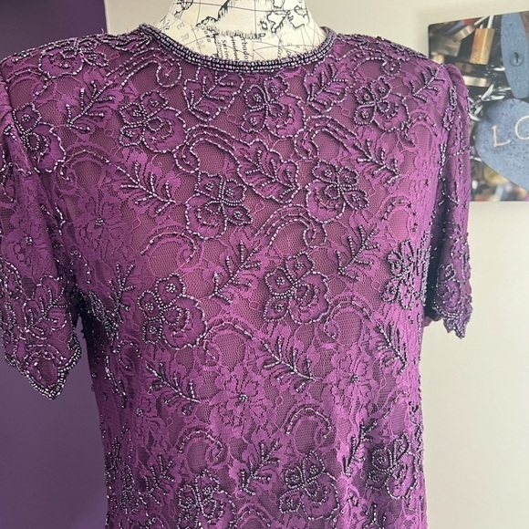 Vintage Brilliante by JA Beaded Gown - Picture 2 of 9